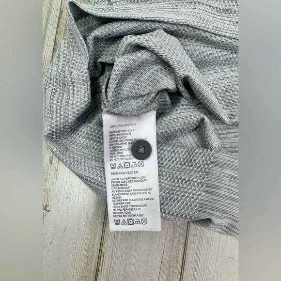 Tommy Bahama IslandZone Polo Shirt Short Sleeve Golf Performance Gray Men XL - Picture 6 of 10